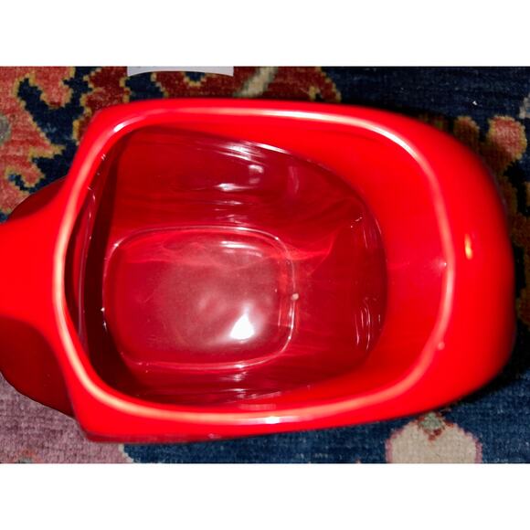Fiesta HLC Contemporary Full Size Disk Pitcher Scarlet Red USA 7" - Picture 3 of 6